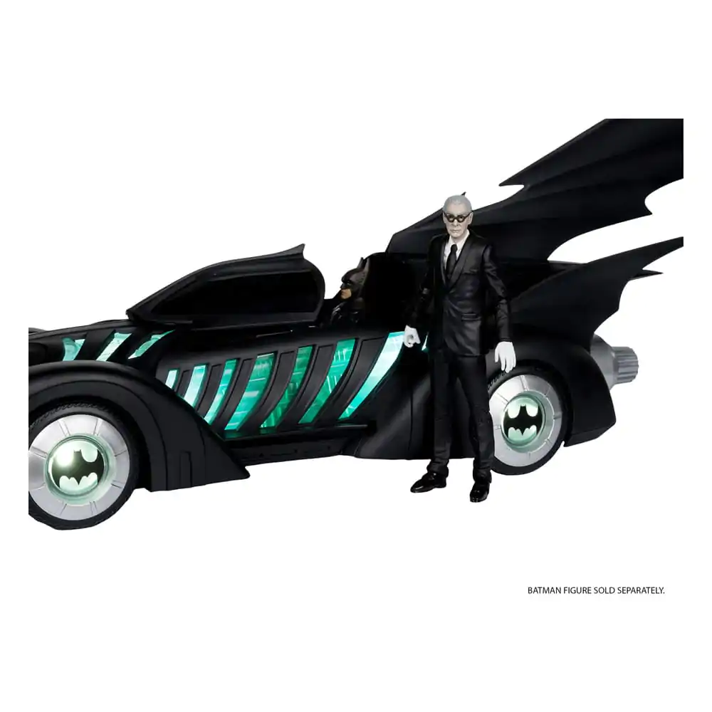 Figurina de actiune Batman Forever DC Multiverse cu vehicul Alfred Pennyworth & Batmobile (Gold Label) 79 cm poza produsului