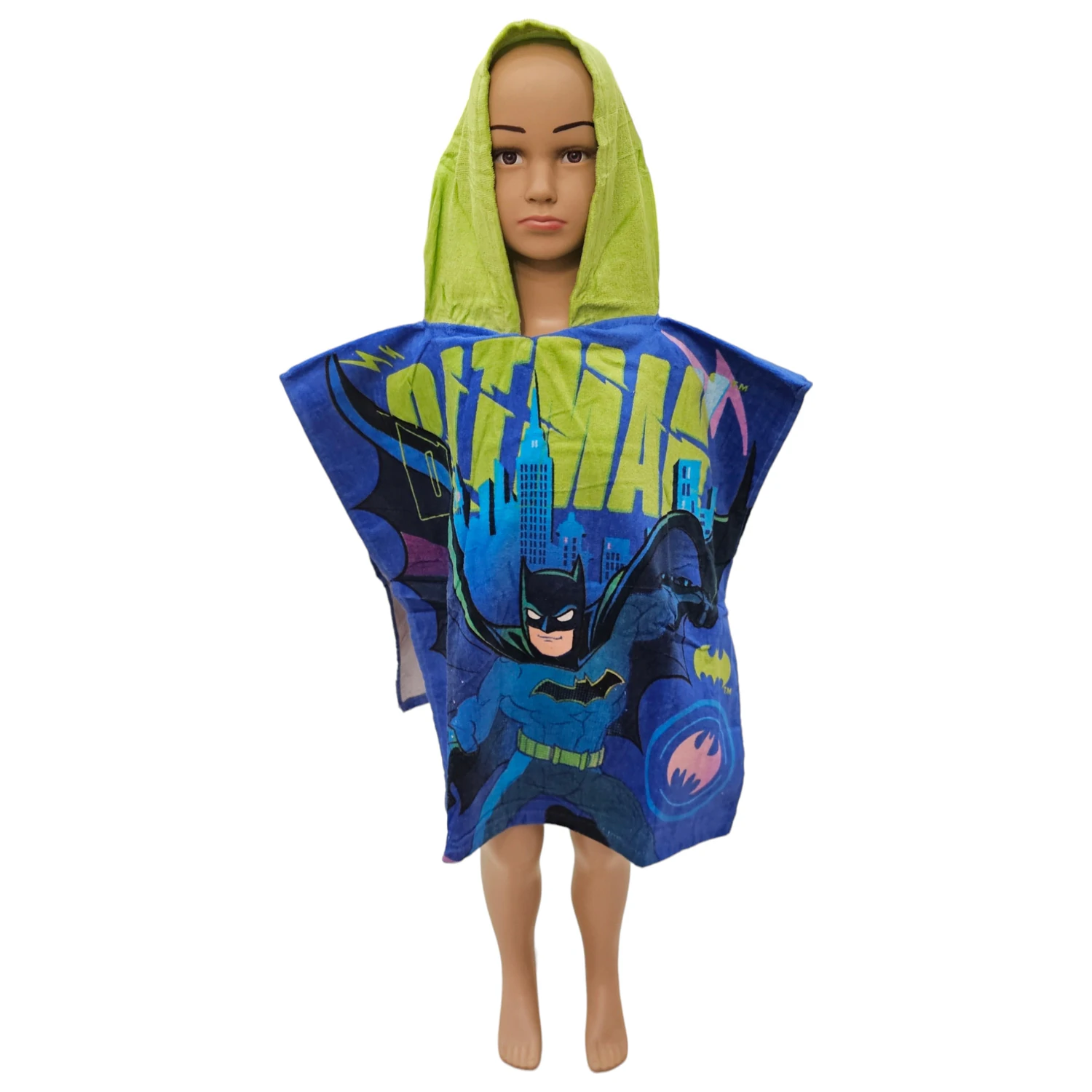 Batman Never Give Up Prosop de plaja tip poncho poza produsului
