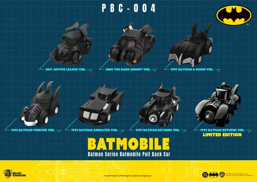 Batman Pull Back Masini Cutie Surpriza, pachet de 6 bucati poza produsului