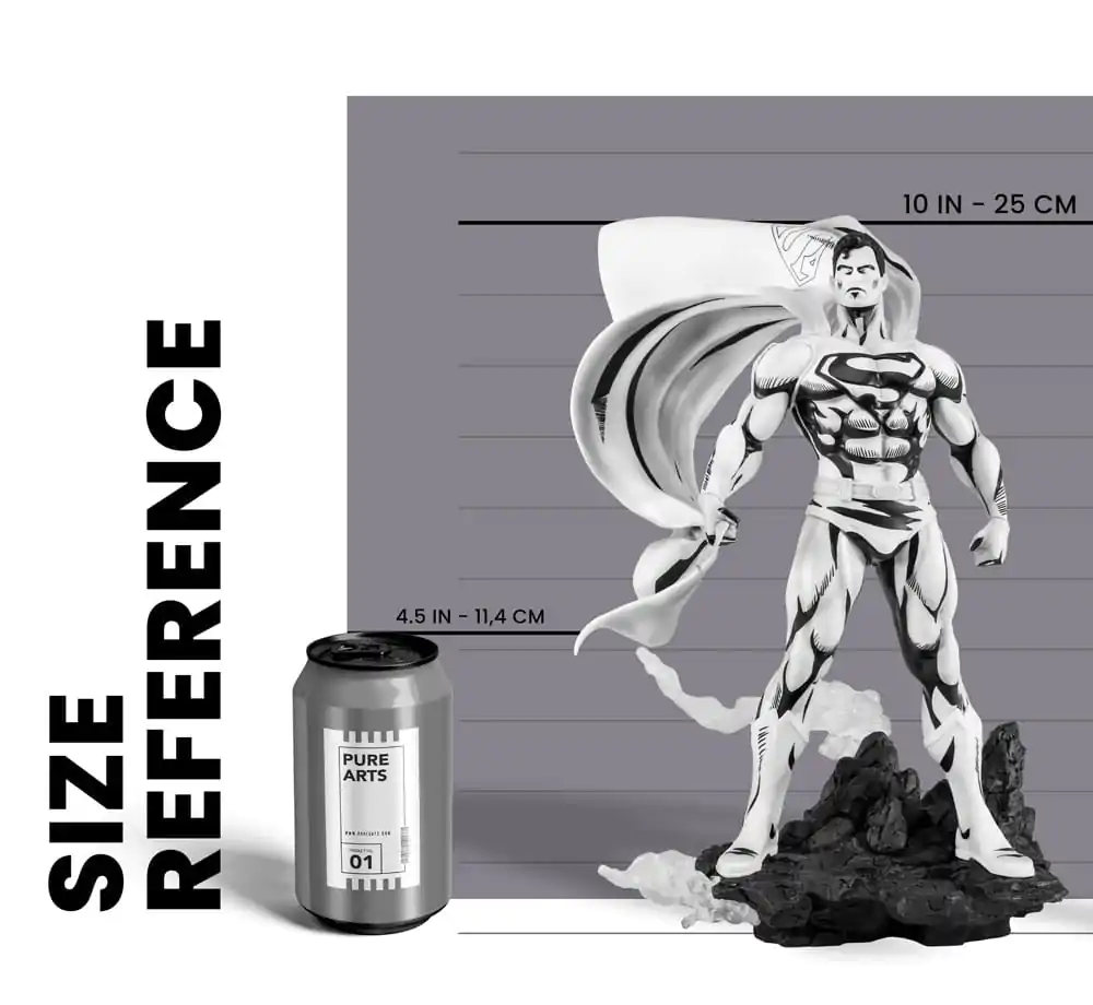 Batman statuie PVC 1/8 SDCC 2024 Superman Black & White Version 30 cm poza produsului