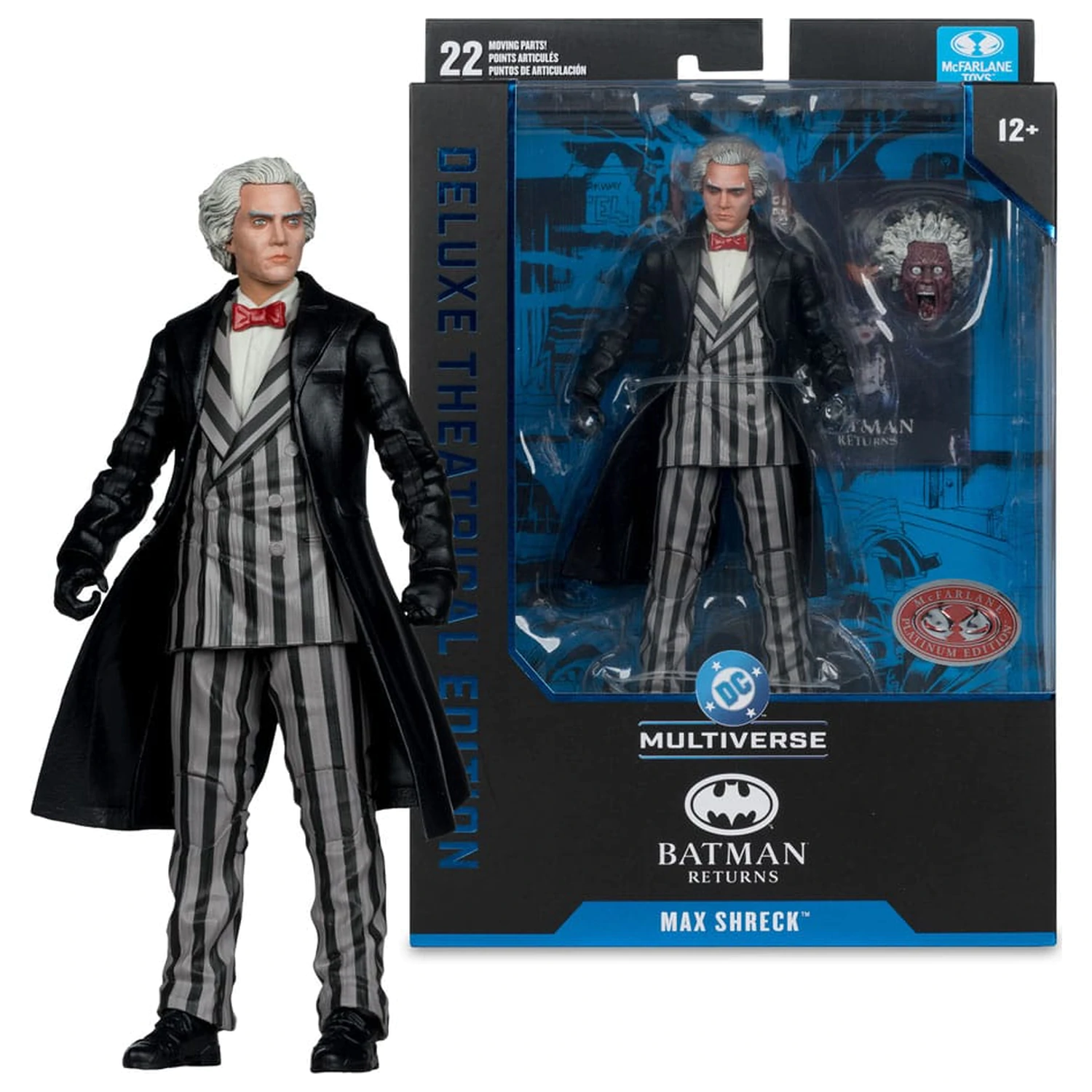 Batman Returns DC Theatrical Deluxe Edition Figurina de actiune Max Shreck Red Platinum Edition 18 cm poza produsului