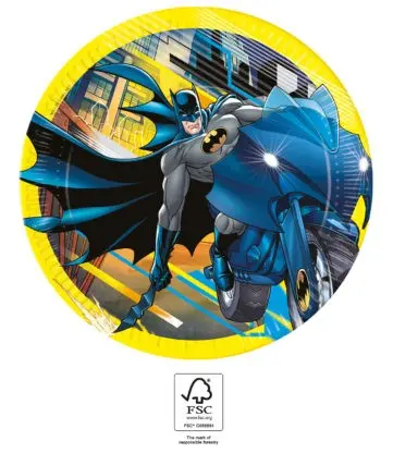 Batman Rogue Rage Farfurii de hartie 8 buc 23 cm FSC poza produsului