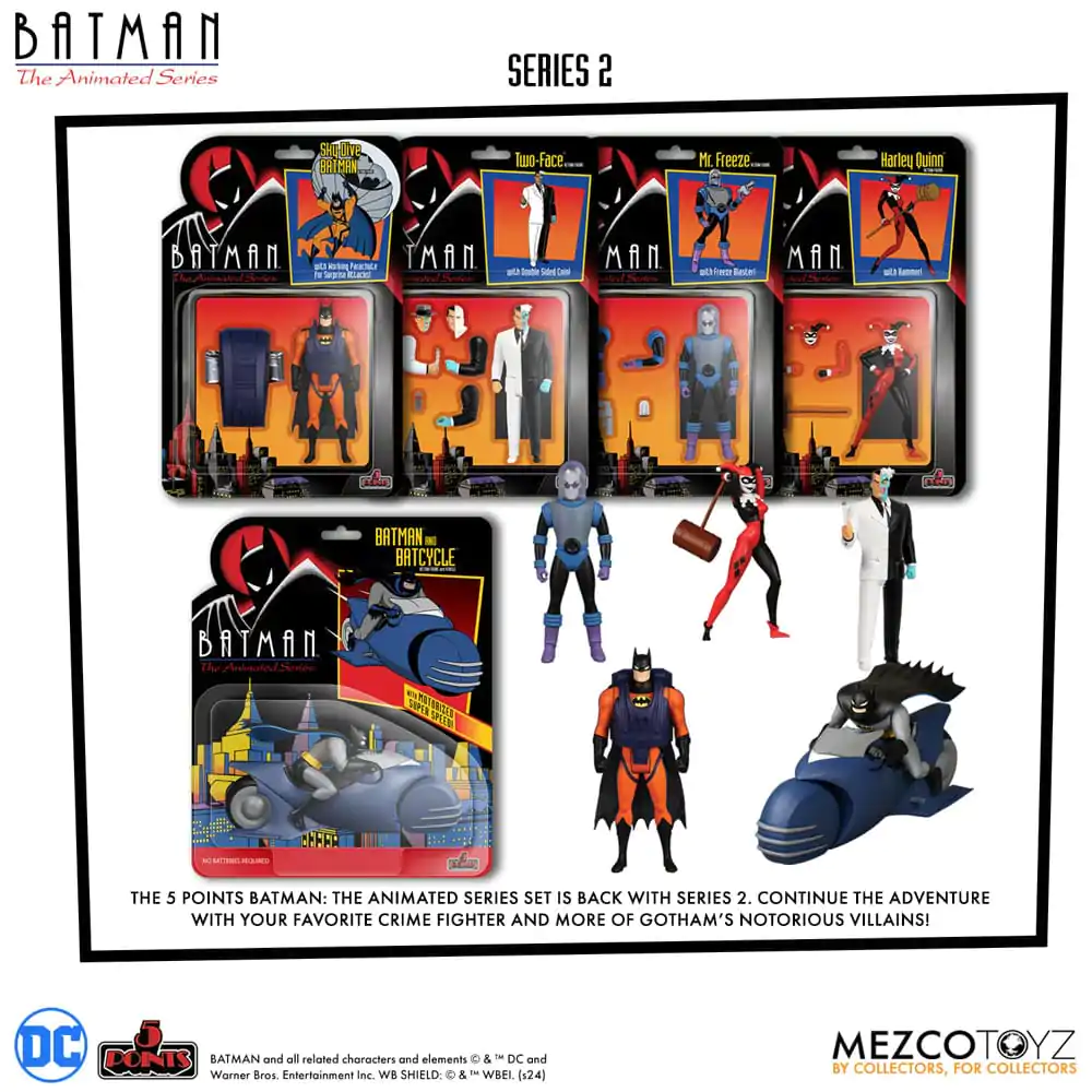 Batman: The Animated Series 2 figurine de acțiune 5 Points Set Cutie Deluxe 9 cm poza produsului