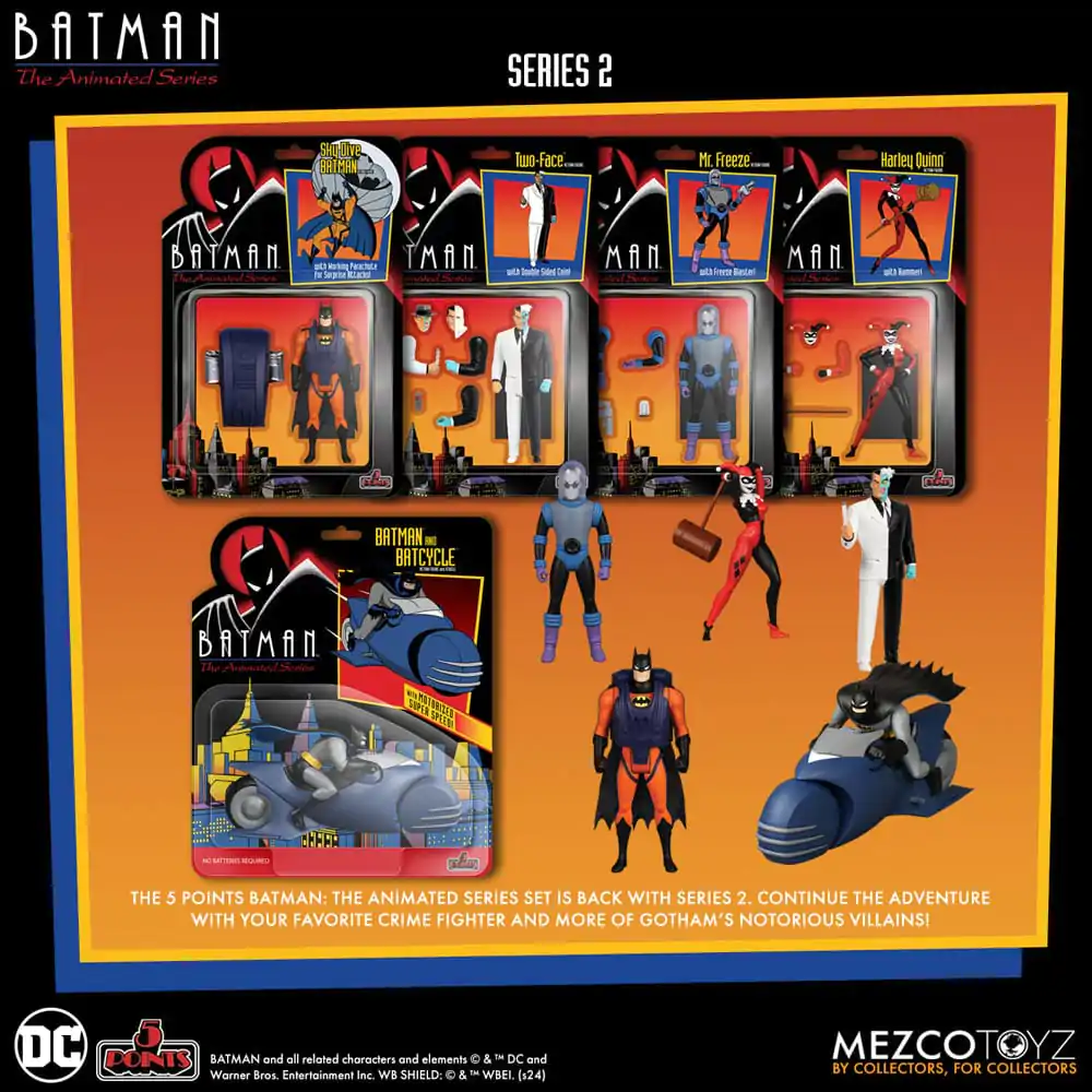 Batman: The Animated Series 2 figurine de acțiune 5 Points Set Cutie Deluxe 9 cm poza produsului