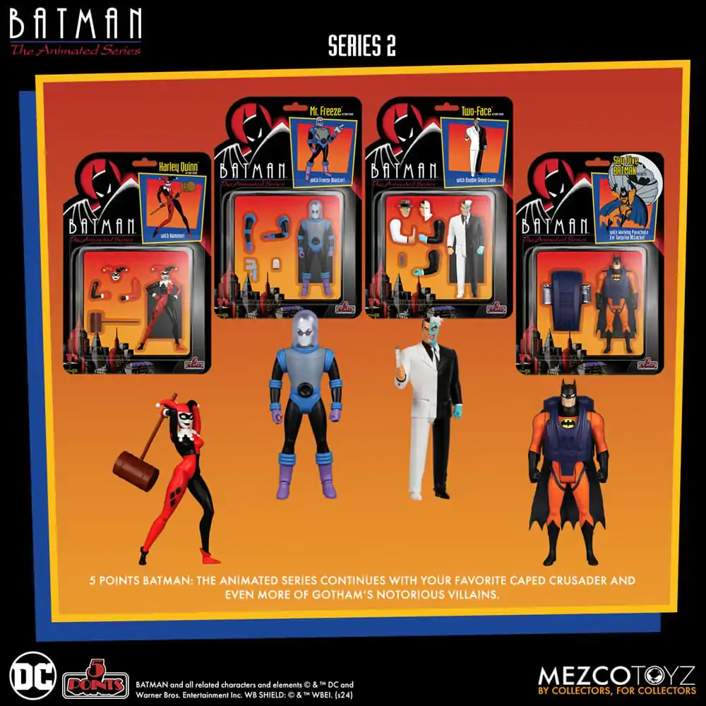 Batman: The Animated Series 2 figurine de acțiune 5 Points Set Cutie Deluxe 9 cm poza produsului