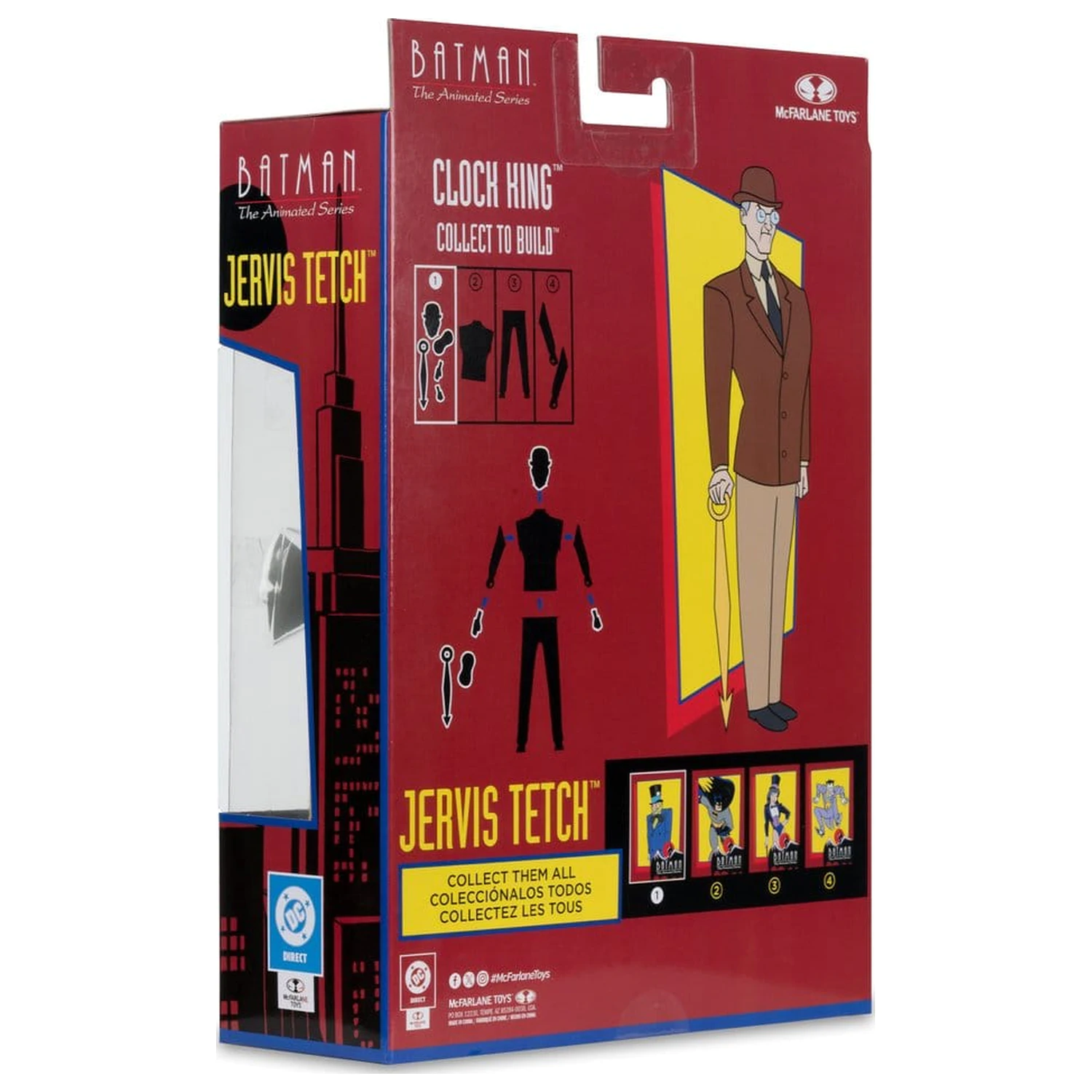 Batman: The Animated Series DC Direct Build-A Acțiune Figurine Val 7 Jervis Tetch (Mad Hatter) 15 cm poza produsului