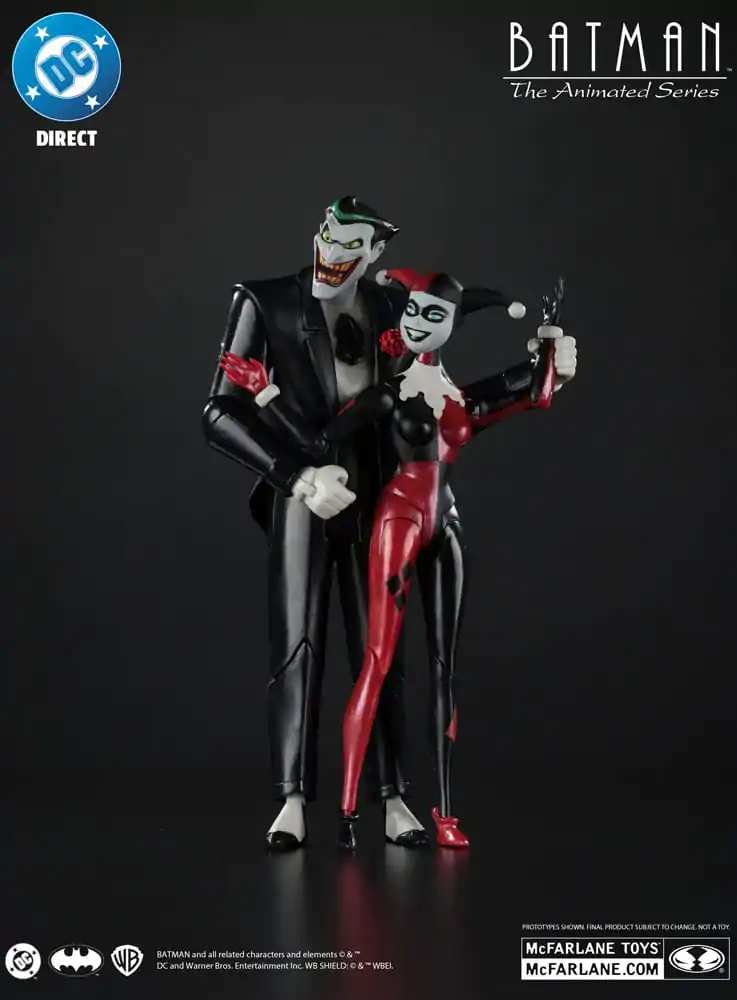 Batman: The Animated Series DC Direct Figurine de acțiune Harley Quinn & The Joker (Mad Love) (Eticheta de Aur) 18 cm poza produsului