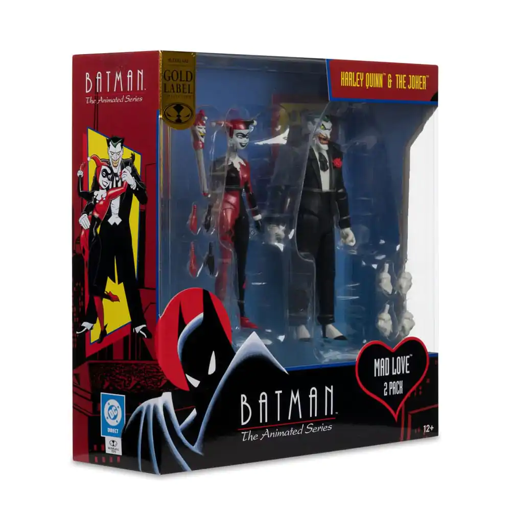 Batman: The Animated Series DC Direct Figurine de acțiune Harley Quinn & The Joker (Mad Love) (Eticheta de Aur) 18 cm poza produsului