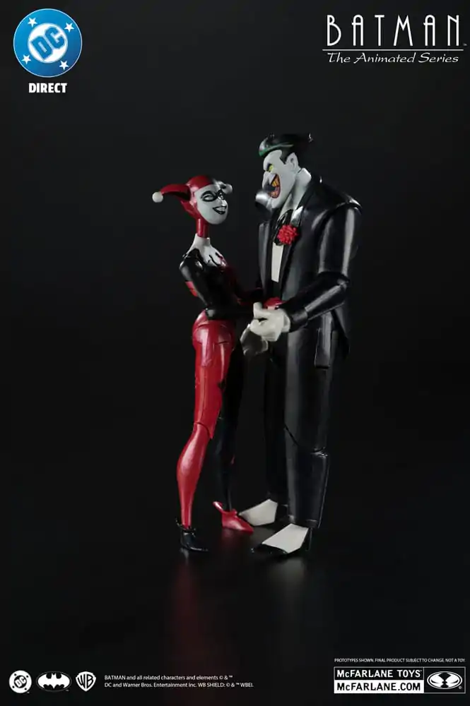 Batman: The Animated Series DC Direct Figurine de acțiune Harley Quinn & The Joker (Mad Love) (Eticheta de Aur) 18 cm poza produsului