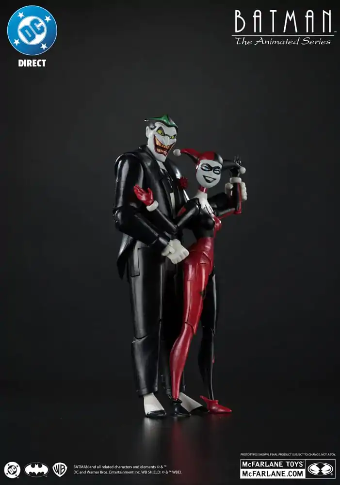Batman: The Animated Series DC Direct Figurine de acțiune Harley Quinn & The Joker (Mad Love) (Eticheta de Aur) 18 cm poza produsului