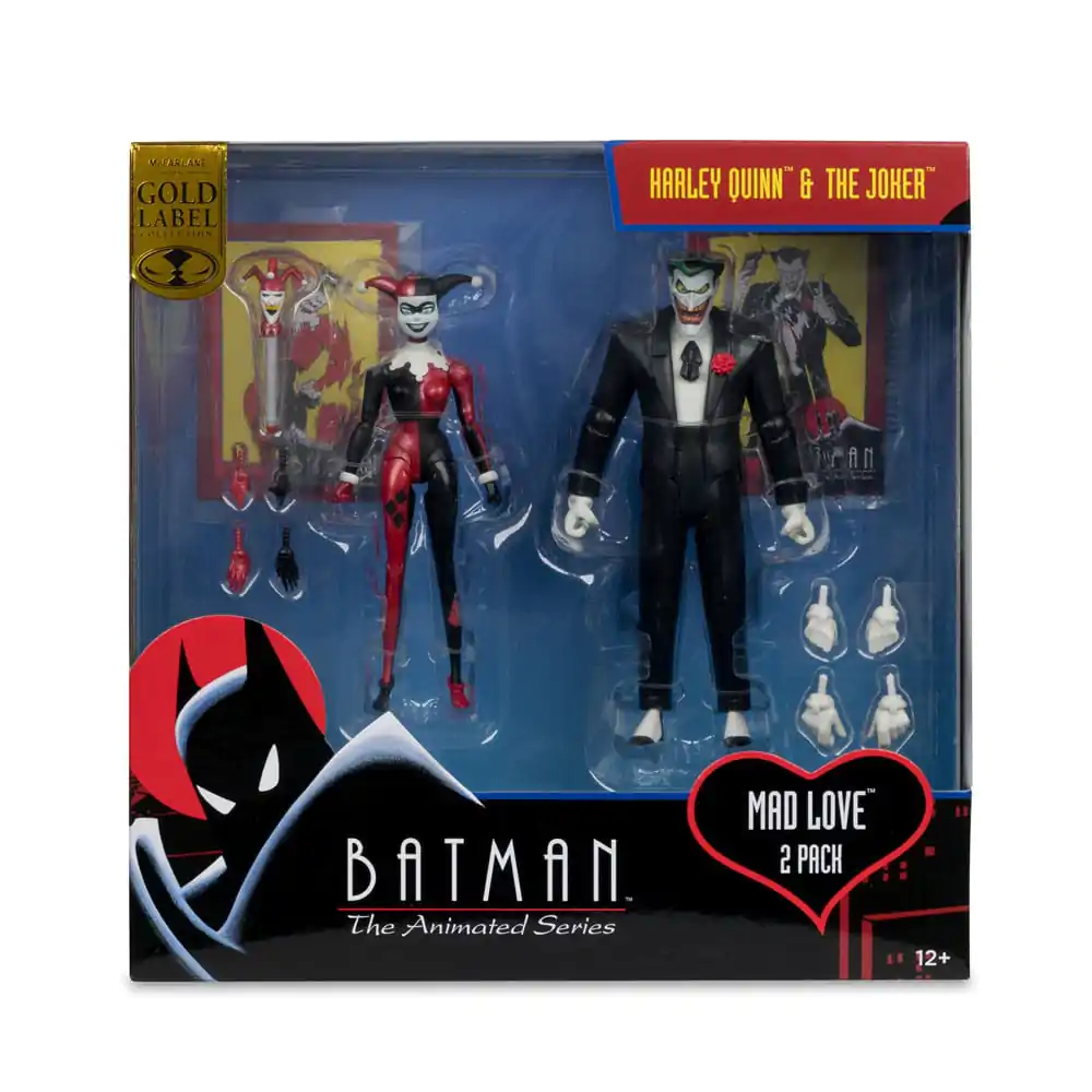 Batman: The Animated Series DC Direct Figurine de acțiune Harley Quinn & The Joker (Mad Love) (Eticheta de Aur) 18 cm poza produsului