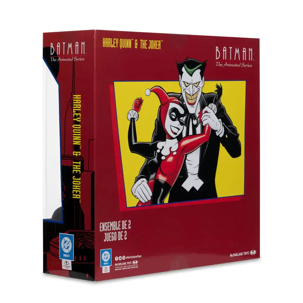 Batman: The Animated Series DC Direct Figurine de acțiune Harley Quinn & The Joker (Mad Love) (Eticheta de Aur) 18 cm poza produsului