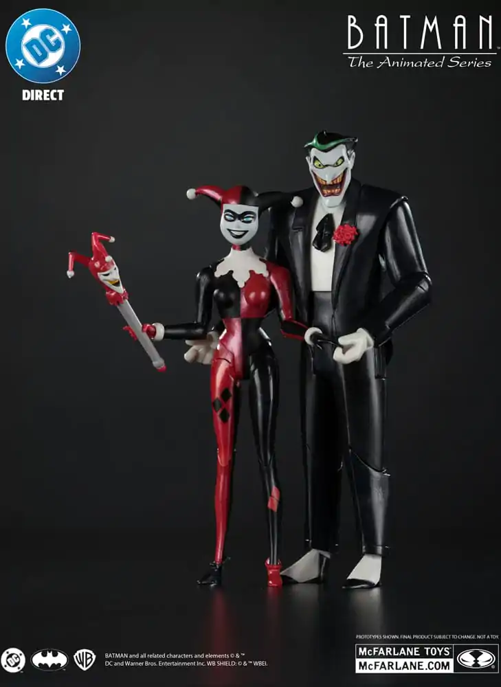 Batman: The Animated Series DC Direct Figurine de acțiune Harley Quinn & The Joker (Mad Love) (Eticheta de Aur) 18 cm poza produsului