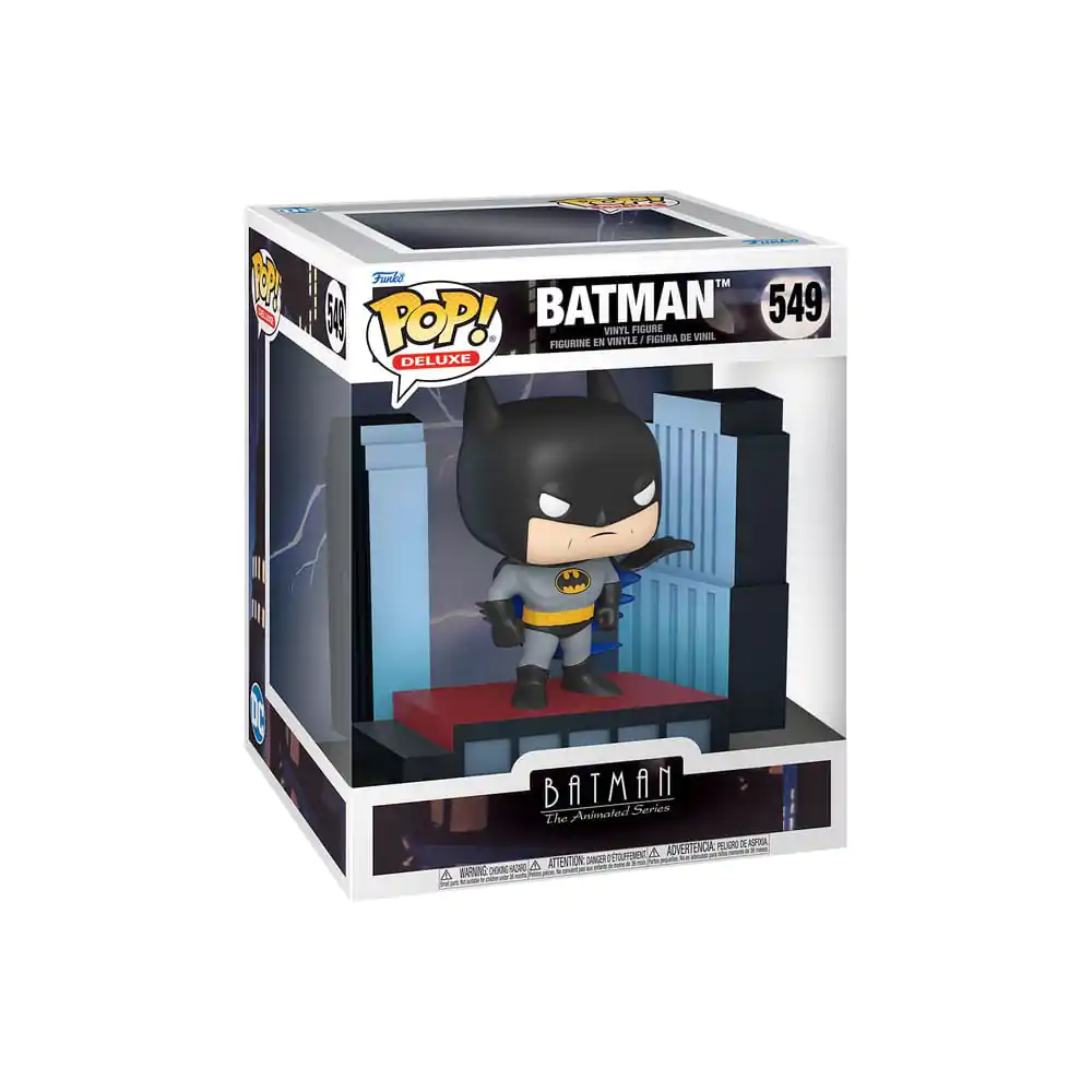 Batman The Animated Series Funko POP! Deluxe Figurina Vinyl Batman pe Acoperiș 9 cm poza produsului