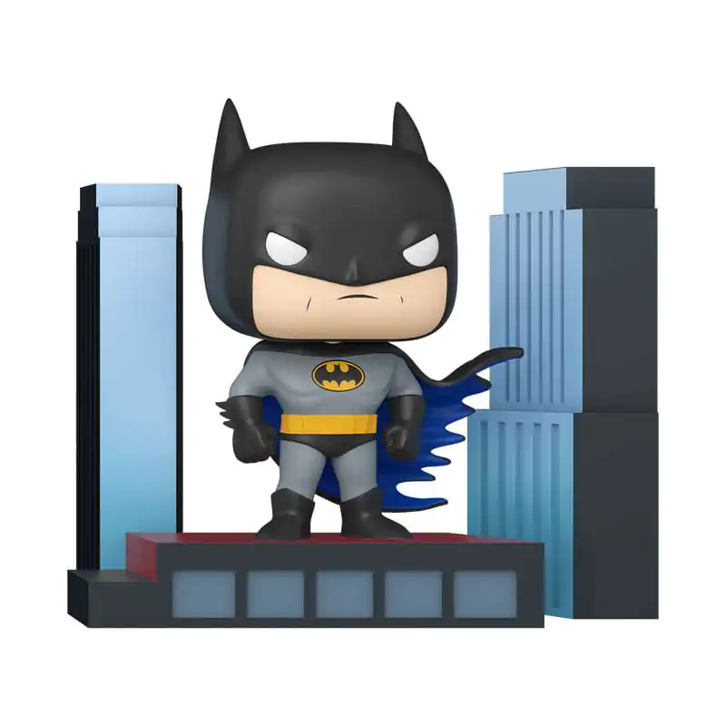 Batman The Animated Series Funko POP! Deluxe Figurina Vinyl Batman pe Acoperiș 9 cm poza produsului