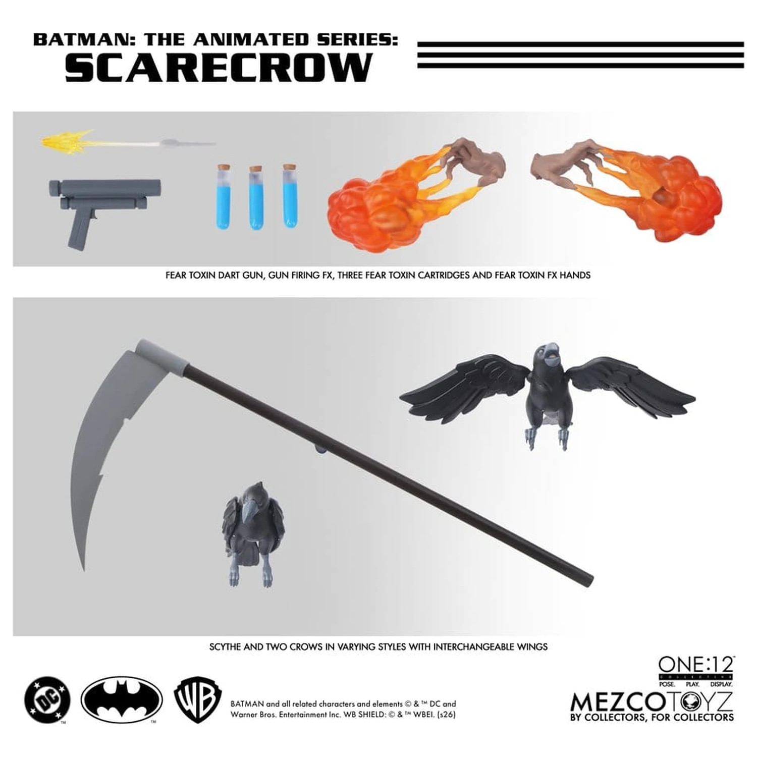 Batman: The Animated Series One:12 Collective Action Figure Scarecrow 17 cm poza produsului