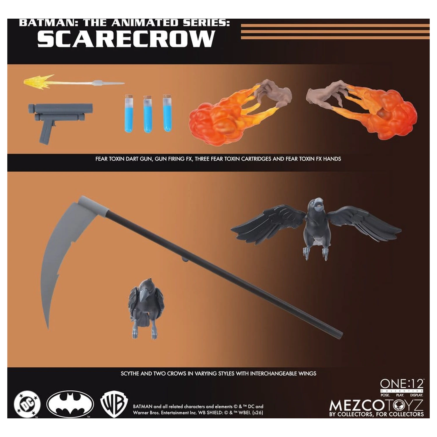 Batman: The Animated Series One:12 Collective Action Figure Scarecrow 17 cm poza produsului