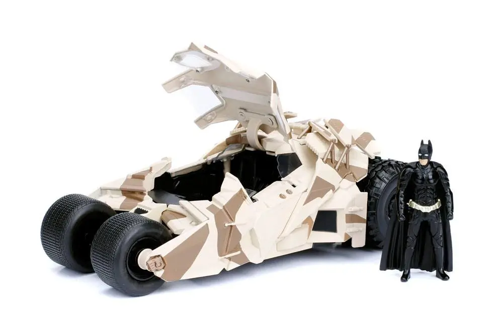 Batman The Dark Knight Model Diecast 1/24 2008 Batmobile Camuflaj cu figurină poza produsului