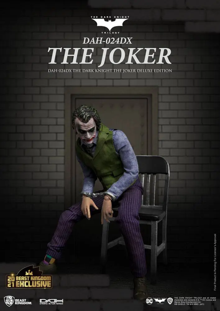 Batman The Dark Knight Dynamic 8ction Heroes figurină de acțiune 1/9 Joker versiunea Deluxe 21 cm poza produsului