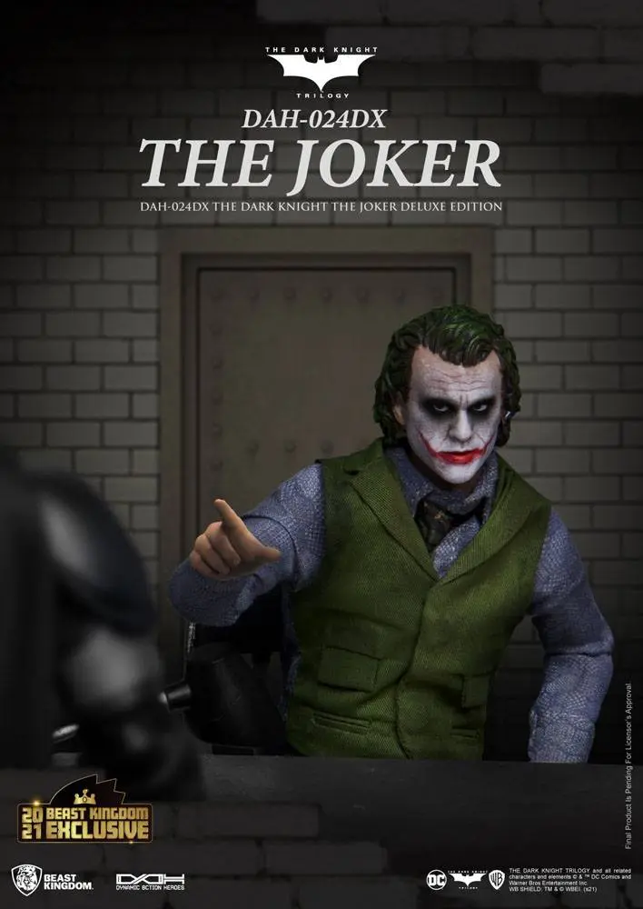 Batman The Dark Knight Dynamic 8ction Heroes figurină de acțiune 1/9 Joker versiunea Deluxe 21 cm poza produsului