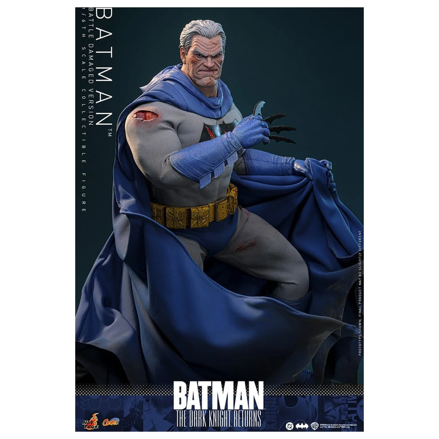 Batman: The Dark Knight Returns Comic Masterpiece figurina de actiune 1/6 Batman (Battle Damaged Version) 32 cm poza produsului