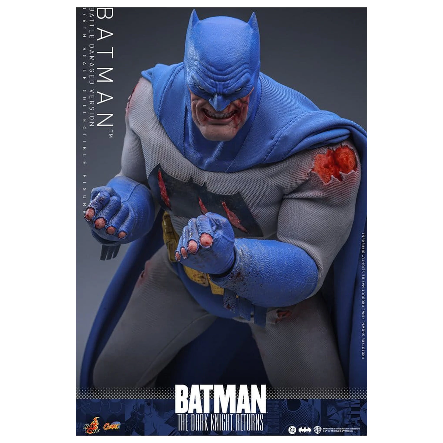 Batman: The Dark Knight Returns Comic Masterpiece figurina de actiune 1/6 Batman (Battle Damaged Version) 32 cm poza produsului
