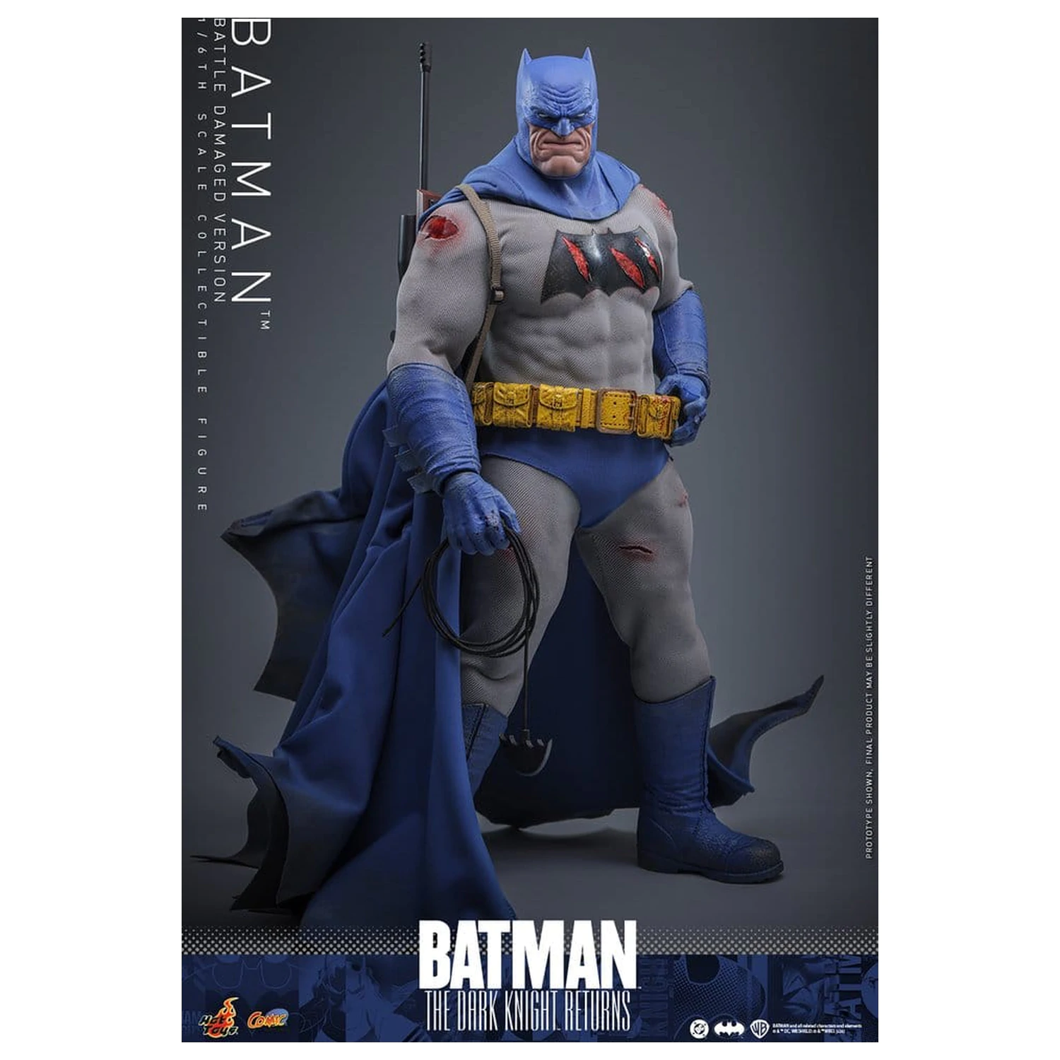 Batman: The Dark Knight Returns Comic Masterpiece figurina de actiune 1/6 Batman (Battle Damaged Version) 32 cm poza produsului