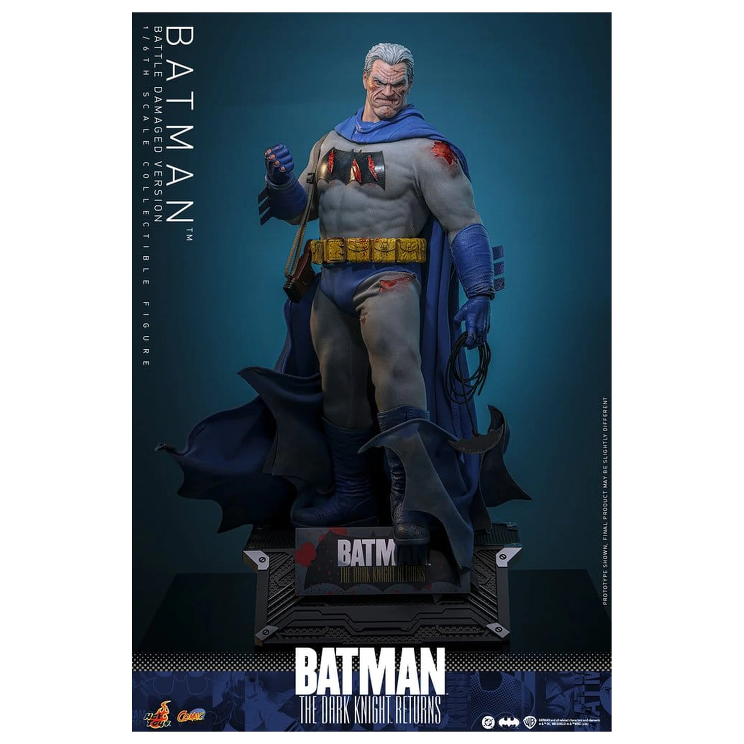 Batman: The Dark Knight Returns Comic Masterpiece figurina de actiune 1/6 Batman (Battle Damaged Version) 32 cm poza produsului