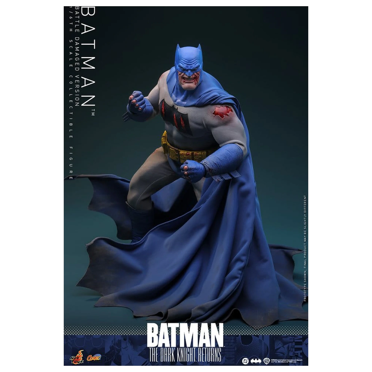 Batman: The Dark Knight Returns Comic Masterpiece figurina de actiune 1/6 Batman (Battle Damaged Version) 32 cm poza produsului