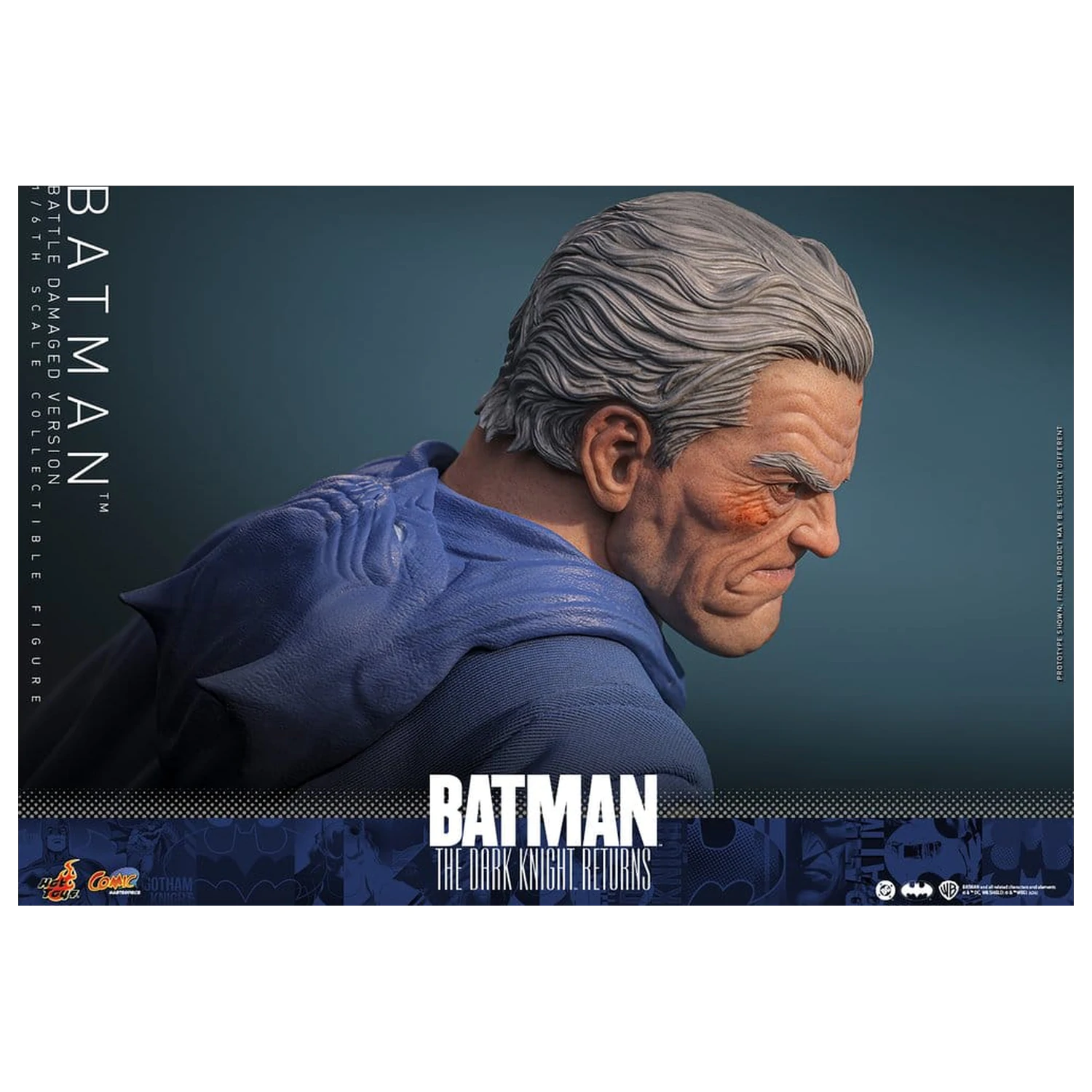 Batman: The Dark Knight Returns Comic Masterpiece figurina de actiune 1/6 Batman (Battle Damaged Version) 32 cm poza produsului