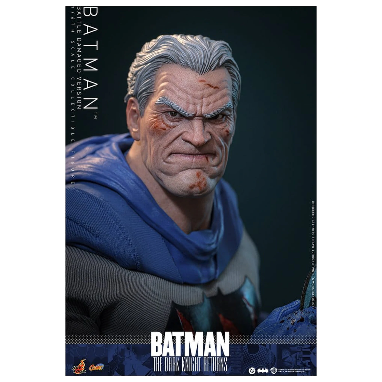 Batman: The Dark Knight Returns Comic Masterpiece figurina de actiune 1/6 Batman (Battle Damaged Version) 32 cm poza produsului