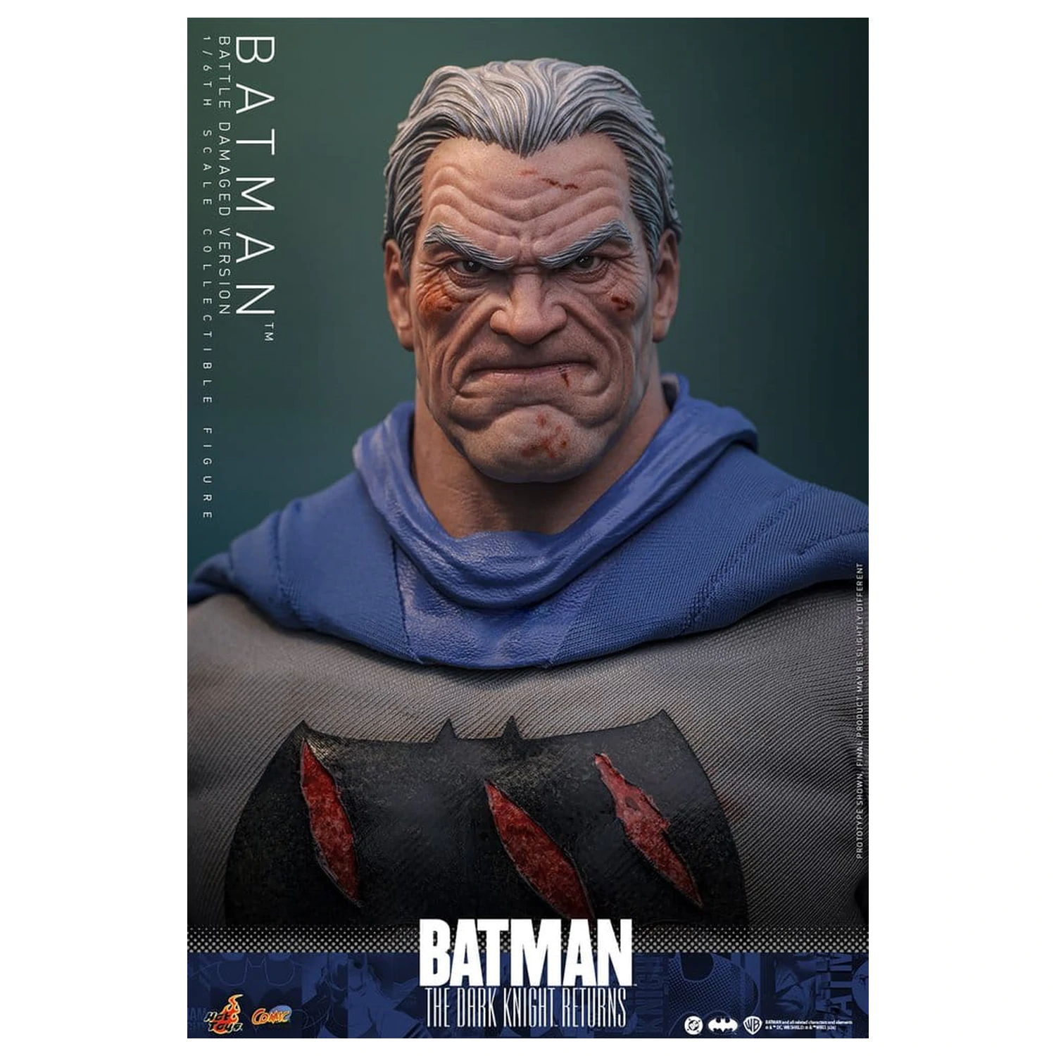 Batman: The Dark Knight Returns Comic Masterpiece figurina de actiune 1/6 Batman (Battle Damaged Version) 32 cm poza produsului