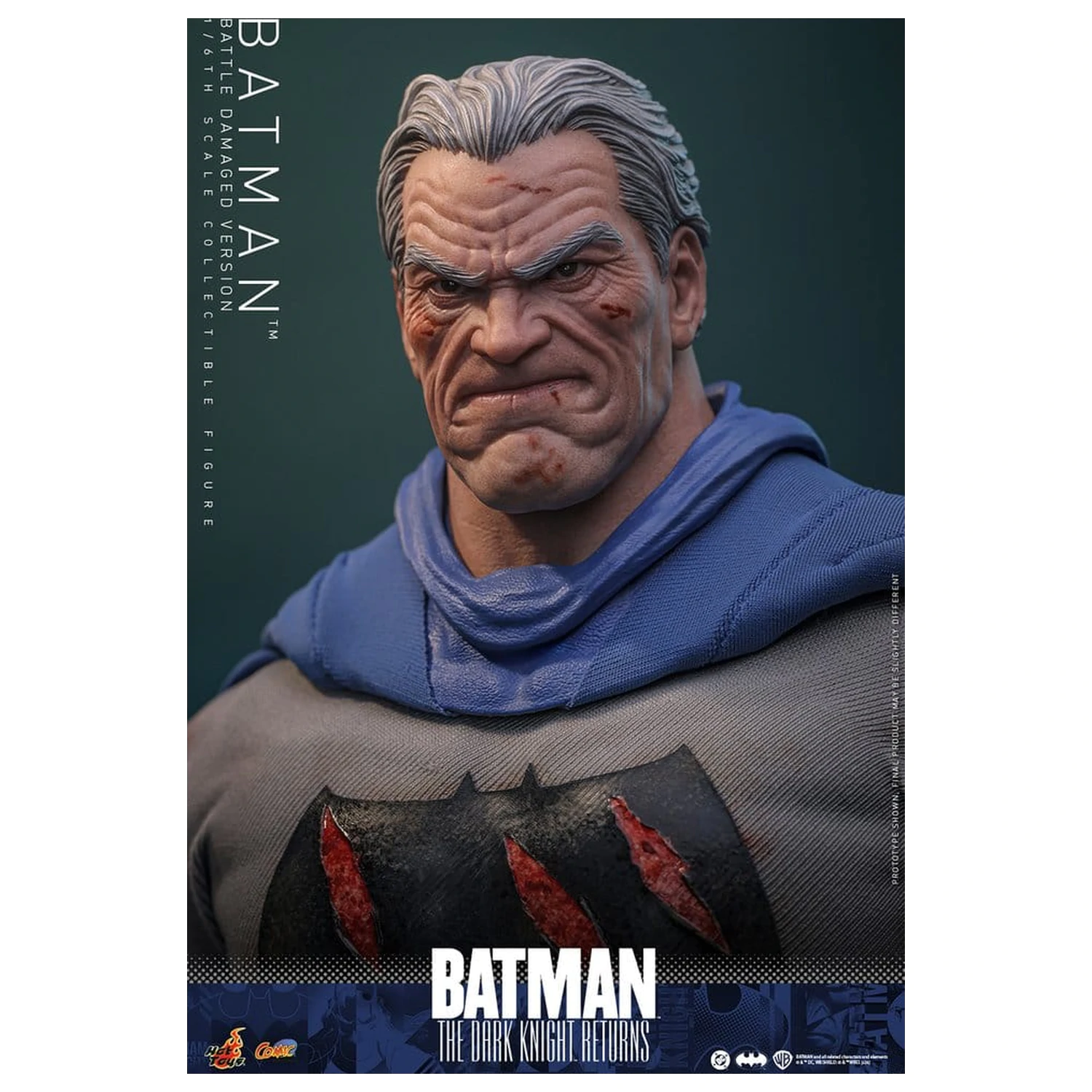 Batman: The Dark Knight Returns Comic Masterpiece figurina de actiune 1/6 Batman (Battle Damaged Version) 32 cm poza produsului