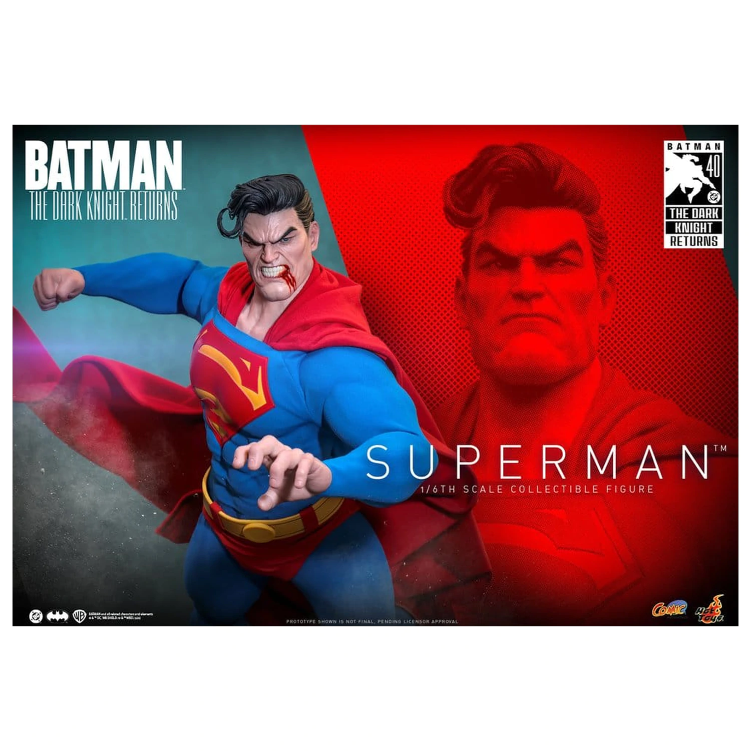 Batman: The Dark Knight Returns Comic Masterpiece figurina de actiune 1/6 Superman 34 cm poza produsului