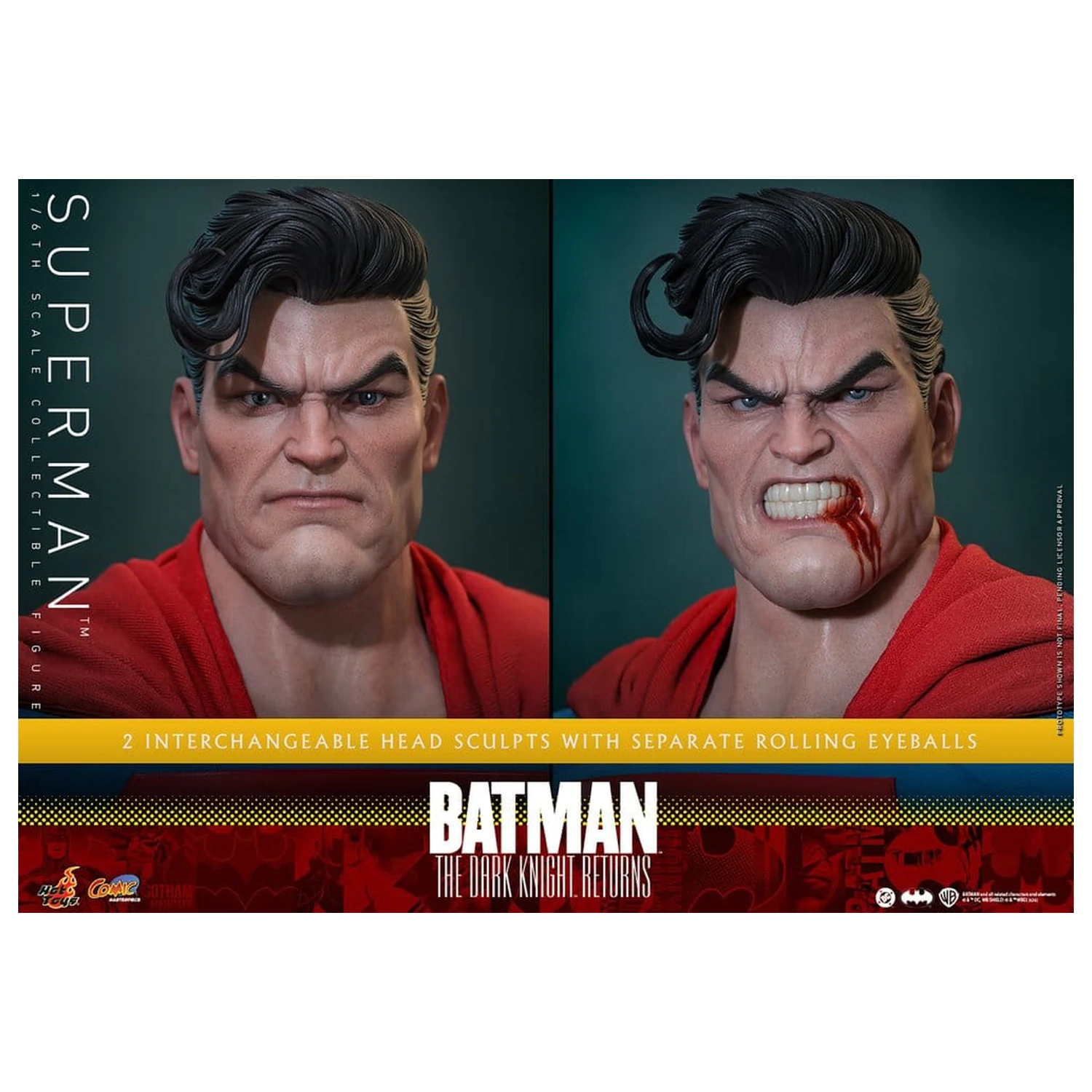 Batman: The Dark Knight Returns Comic Masterpiece figurina de actiune 1/6 Superman 34 cm poza produsului
