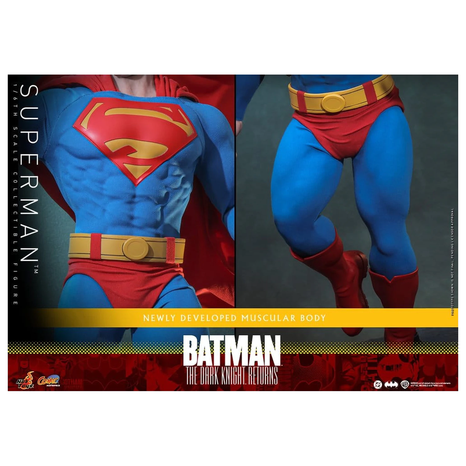 Batman: The Dark Knight Returns Comic Masterpiece figurina de actiune 1/6 Superman 34 cm poza produsului