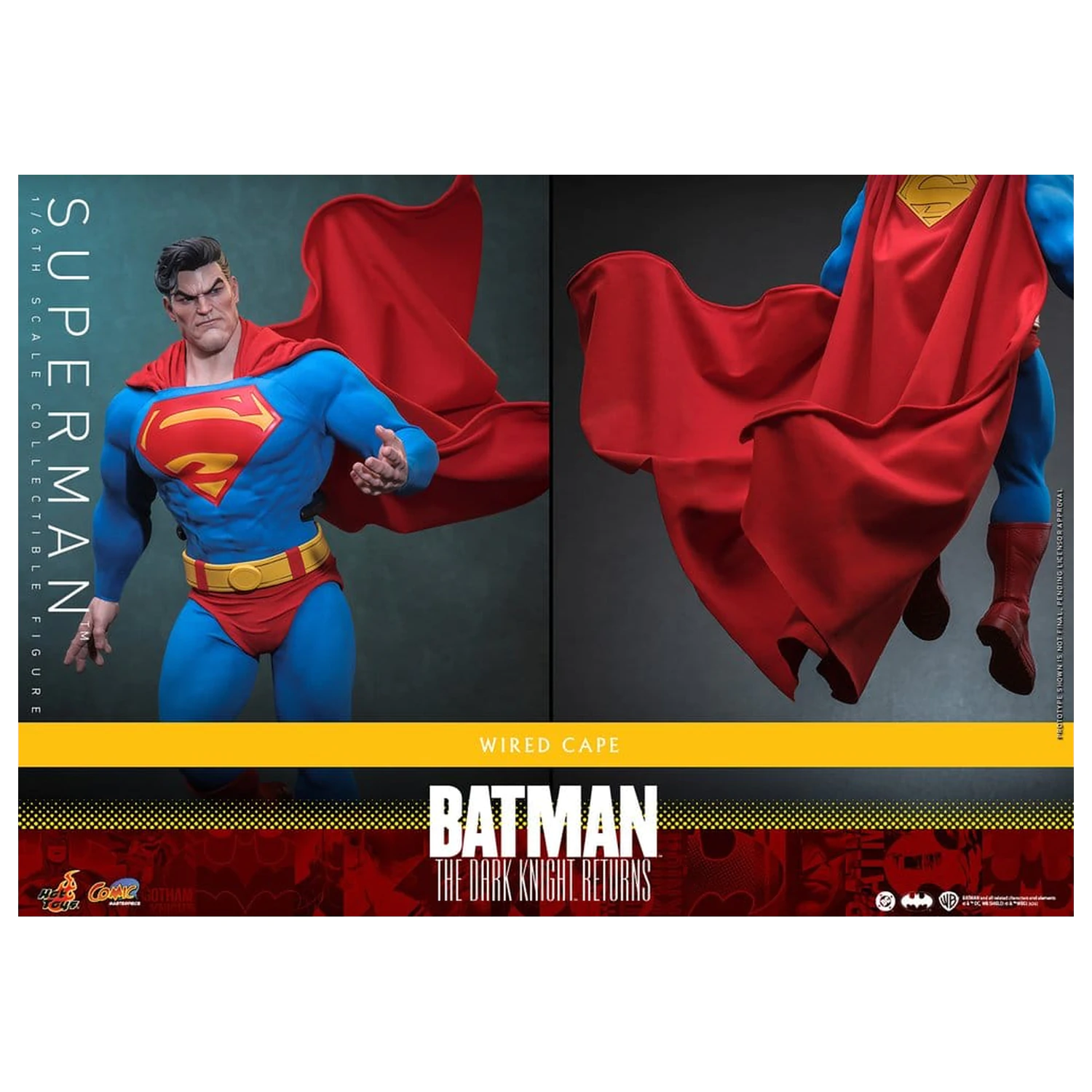Batman: The Dark Knight Returns Comic Masterpiece figurina de actiune 1/6 Superman 34 cm poza produsului