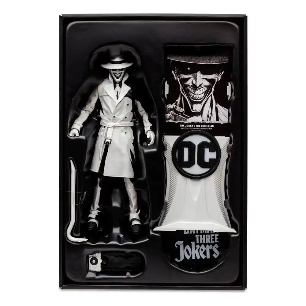 Batman: Three Jokers DC Multiverse Figurina de acțiune The Joker: The Comedian Sketch Edition (Gold Label) 18 cm poza produsului