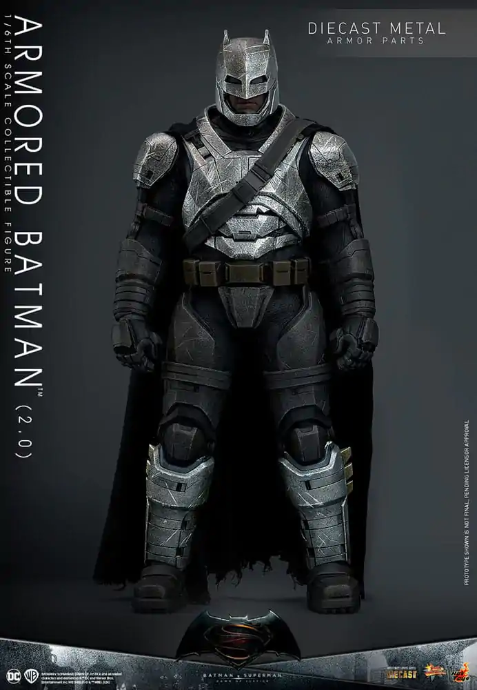 Batman v Superman: Dawn of Justice Movie Masterpiece figurină de acțiune 1/6 Armored Batman 2.0 33 cm poza produsului