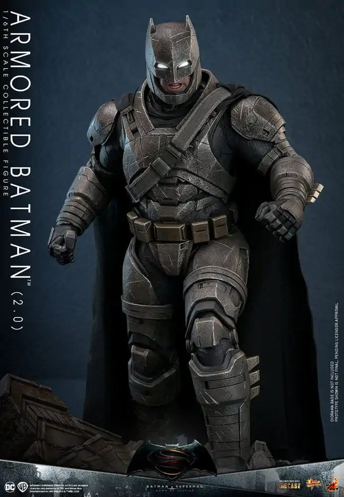 Batman v Superman: Dawn of Justice Movie Masterpiece figurină de acțiune 1/6 Armored Batman 2.0 33 cm poza produsului