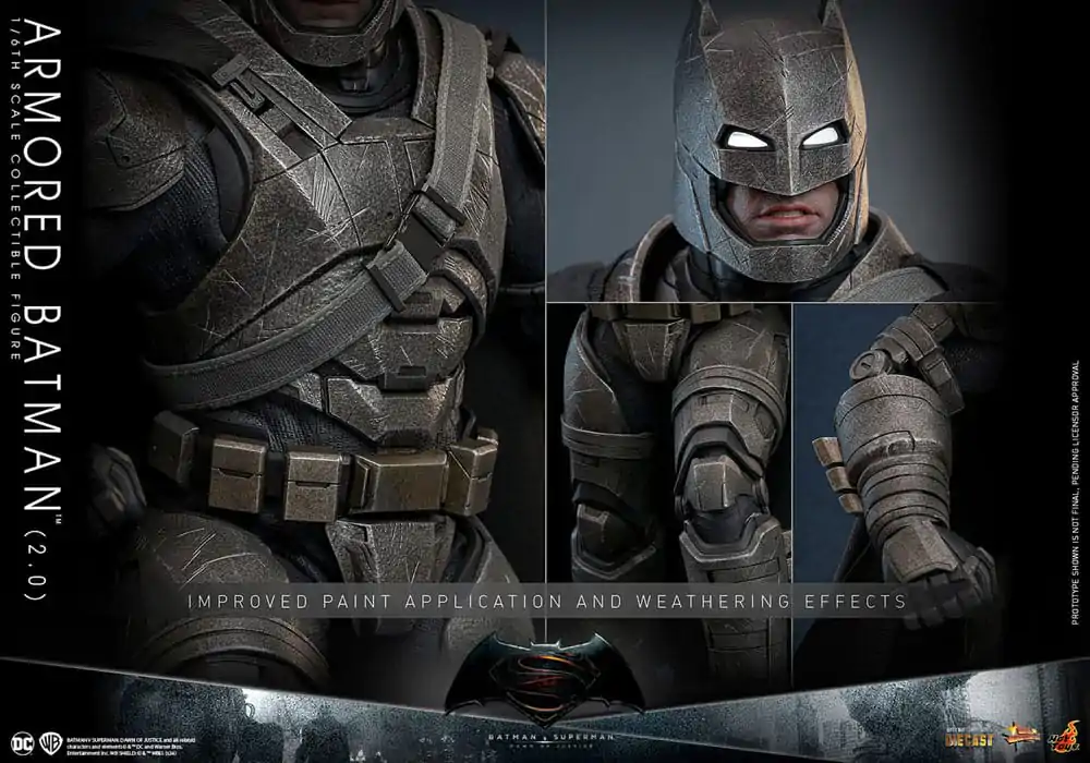Batman v Superman: Dawn of Justice Movie Masterpiece figurină de acțiune 1/6 Armored Batman 2.0 33 cm poza produsului