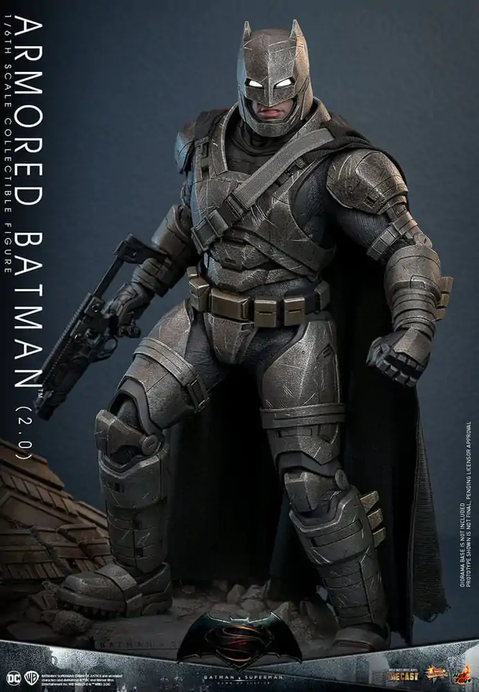 Batman v Superman: Dawn of Justice Movie Masterpiece figurină de acțiune 1/6 Armored Batman 2.0 33 cm poza produsului