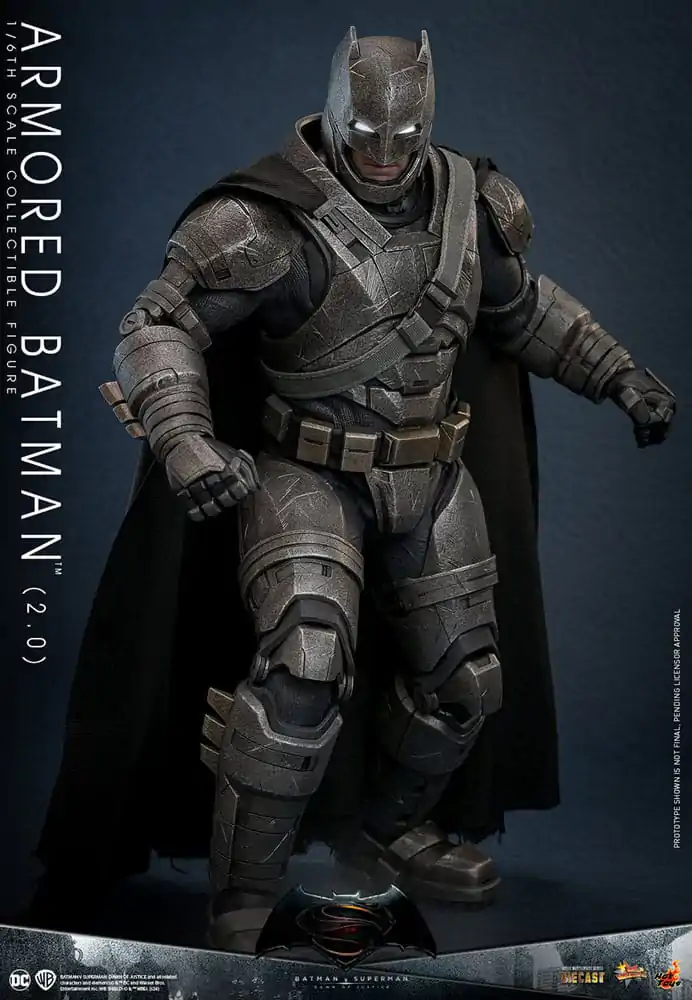Batman v Superman: Dawn of Justice Movie Masterpiece figurină de acțiune 1/6 Armored Batman 2.0 33 cm poza produsului