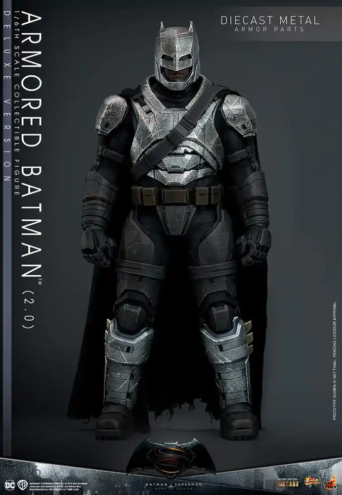 Batman v Superman: Dawn of Justice Movie Masterpiece figurină de acțiune 1/6 Armored Batman 2.0 (Deluxe Version) 33 cm poza produsului