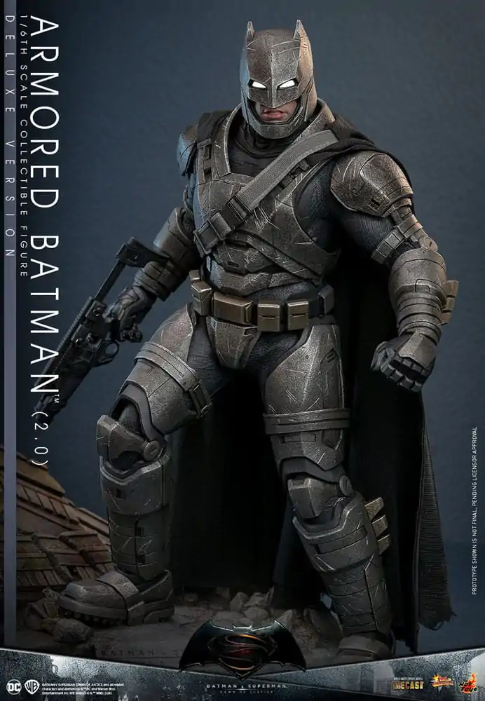 Batman v Superman: Dawn of Justice Movie Masterpiece figurină de acțiune 1/6 Armored Batman 2.0 (Deluxe Version) 33 cm poza produsului