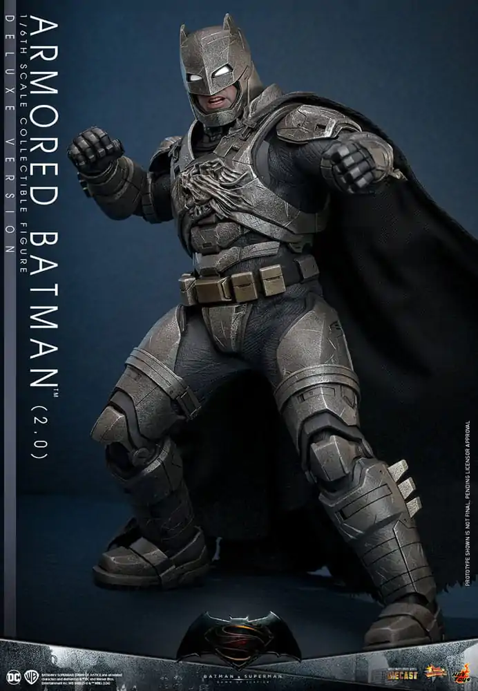 Batman v Superman: Dawn of Justice Movie Masterpiece figurină de acțiune 1/6 Armored Batman 2.0 (Deluxe Version) 33 cm poza produsului