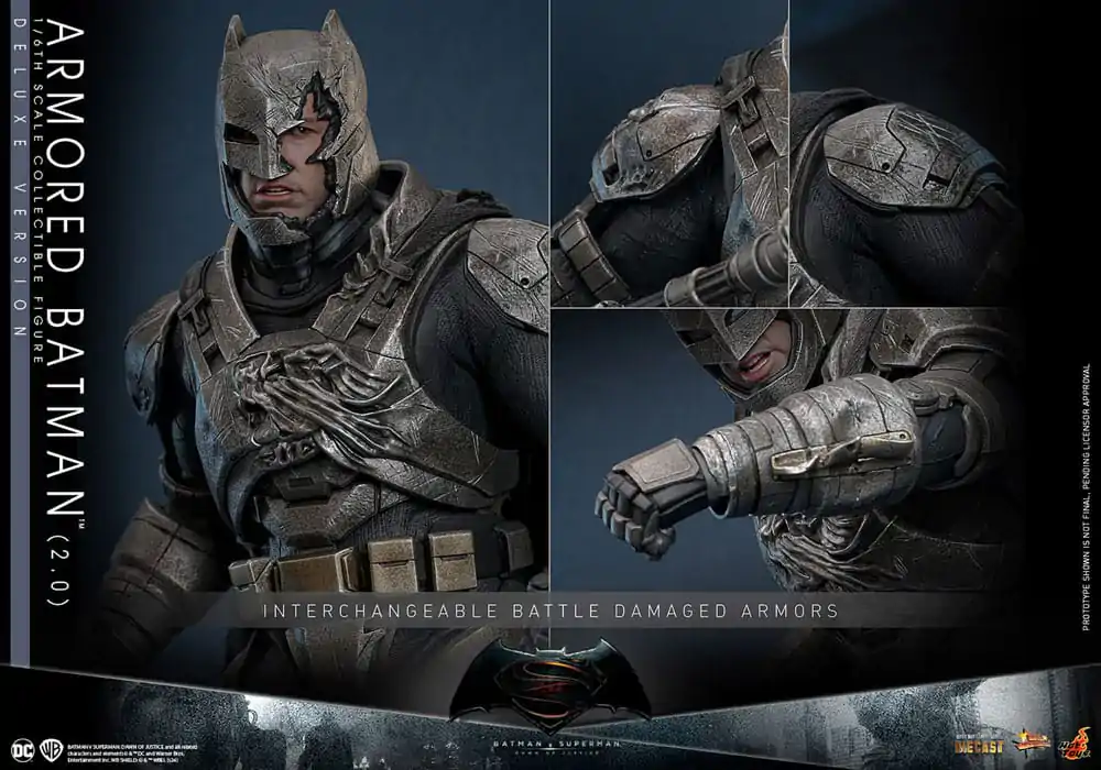 Batman v Superman: Dawn of Justice Movie Masterpiece figurină de acțiune 1/6 Armored Batman 2.0 (Deluxe Version) 33 cm poza produsului