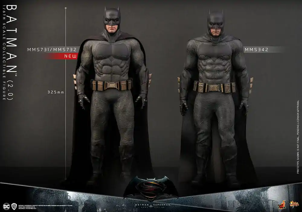 Batman v Superman: Dawn of Justice Movie Masterpiece Figurina de Acțiune 1/6 Batman 2.0 32 cm poza produsului