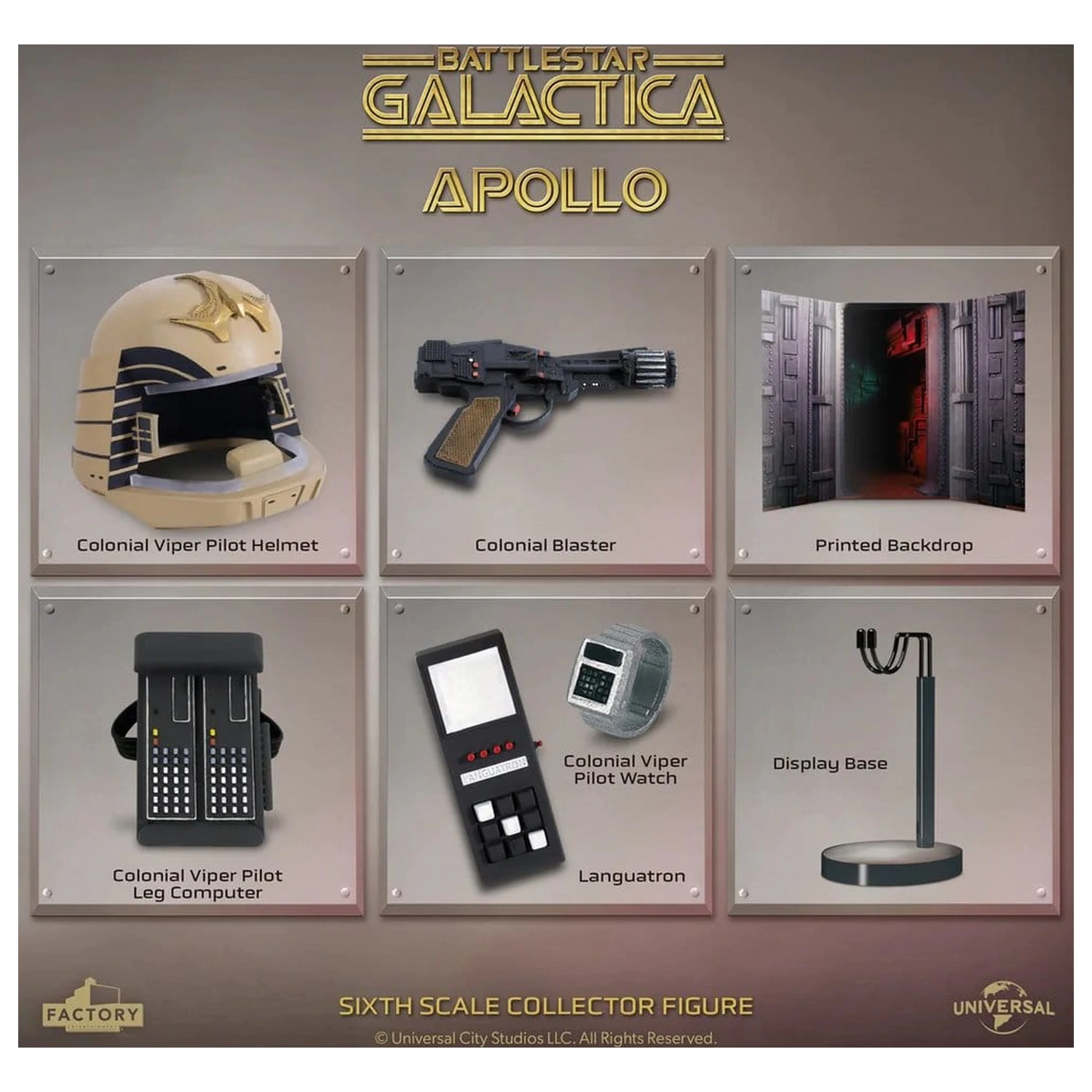 Battlestar Galactica Figurina de actiune 1/6 Captain Apollo 15 cm poza produsului