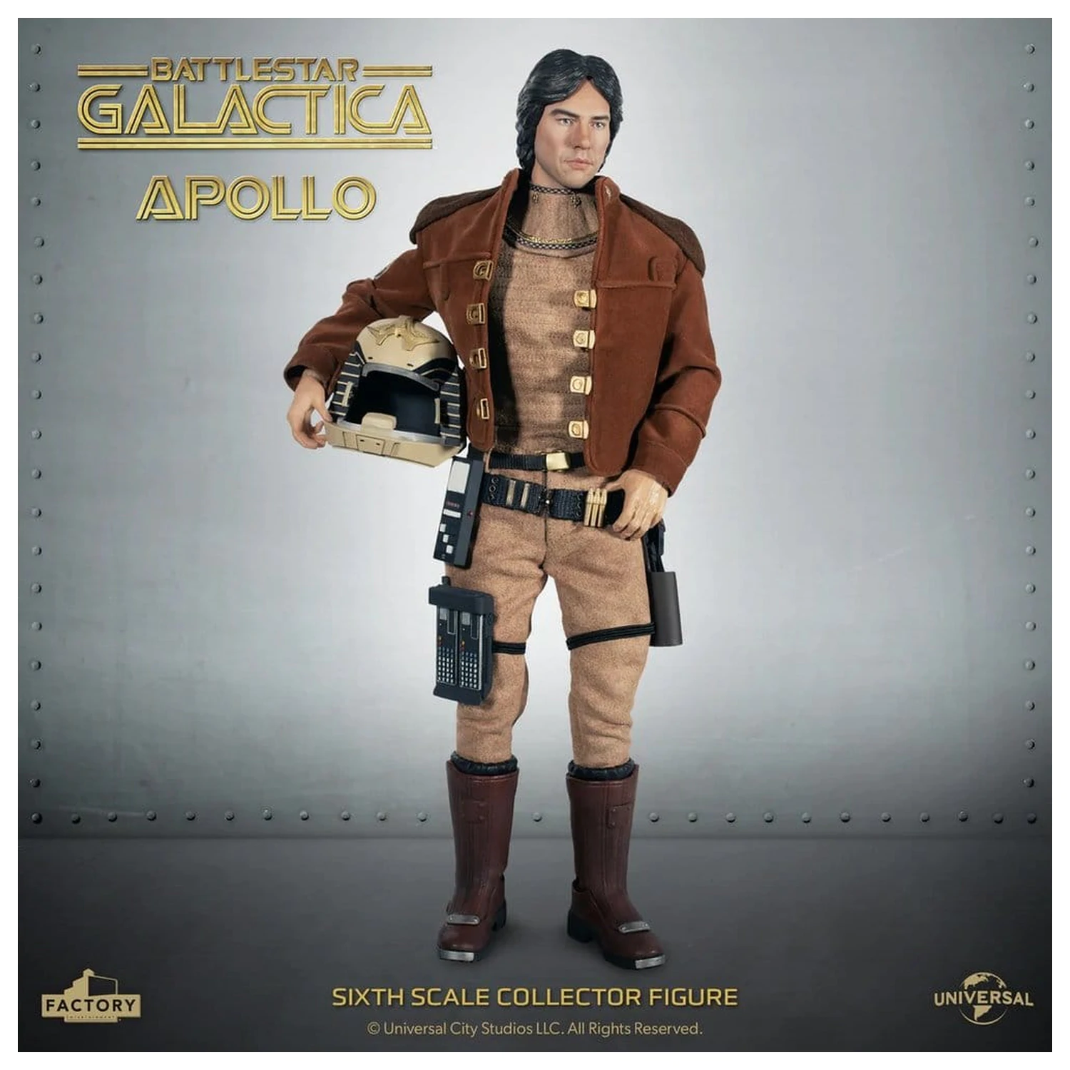 Battlestar Galactica Figurina de actiune 1/6 Captain Apollo 15 cm poza produsului